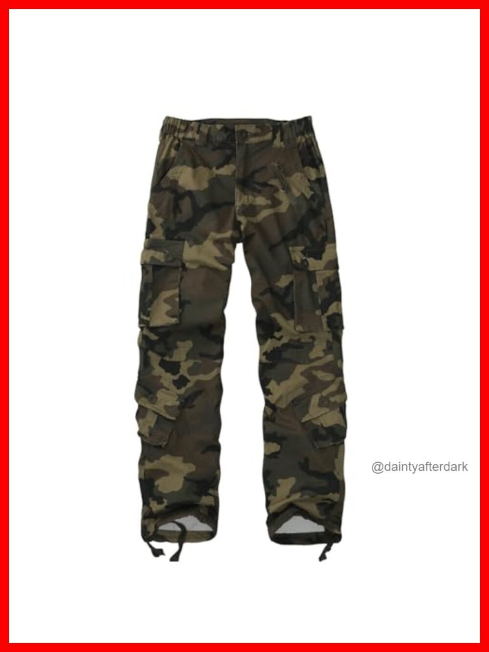 Women's Mid-Rise Cargo Pants Heavy Cotton 8 Pockets Regular/Plus Size Tactical